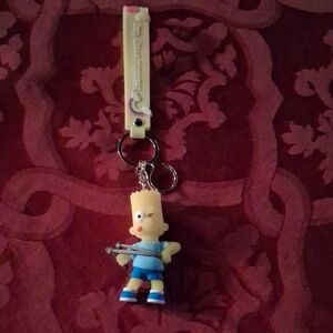Cartoon Character Keychain with Slingshot